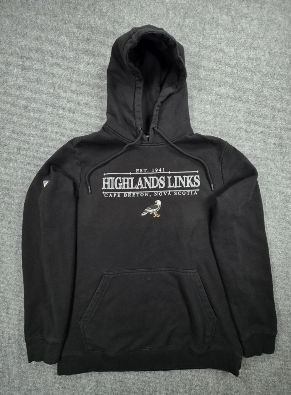 Levelwear Highlands Links Cape Breton Nova Scotia Mens Large Hoodie Black